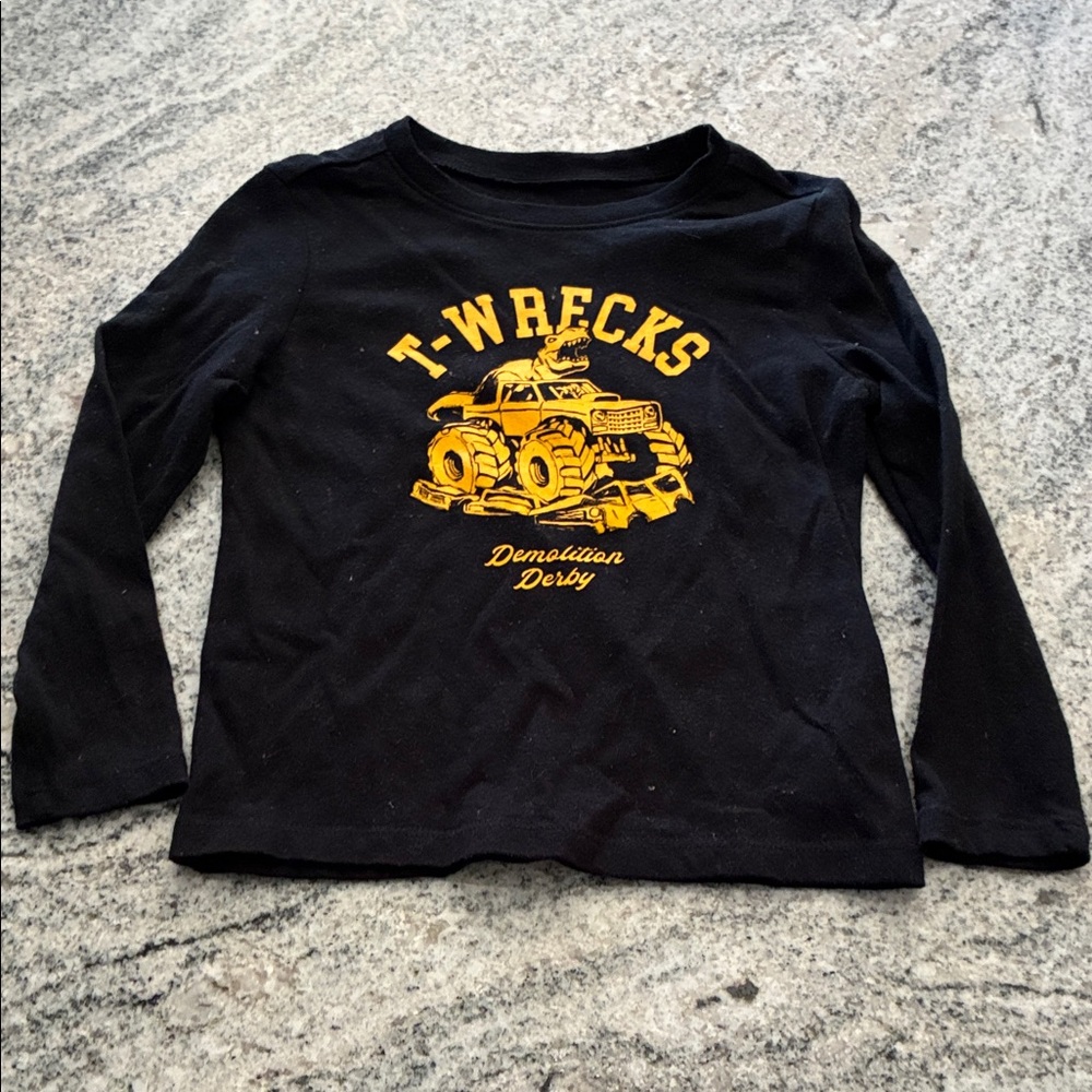 T-Wrecks Kids Black Long Sleeve Shirt l 3T